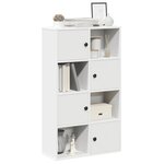 vidaXL Bibliothèque blanc 60x24x101 5 cm bois d'ingénierie