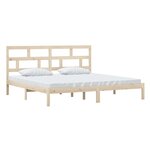 vidaXL Cadre de lit sans matelas bois de pin massif 200x200 cm