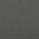 vidaXL Sommier à lattes de lit avec matelas gris foncé 120x190cm tissu