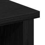 Meuble TV vidaXL Noir Chêne 100x35x45 cm Bois d'ingénierie et Acier