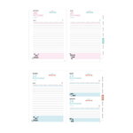 Agenda 2021-2022 - Multilingue - 17x12cm - Velours Papillon Tulle Pailleté Bleu