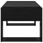 vidaXL Table basse Chêne noir 110 x 50 x 41 cm Bois d'ingénierie
