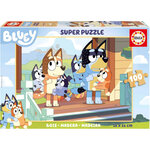 Puzzle - Bluey - 100 pièces - Pièces en bois - Dès 5/6 ans - 36x26cm - Educa