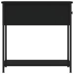 vidaXL Table de chevet noir 30x60x60 cm Bois d’ingénierie