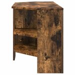 vidaXL MeubleTVd'Angle Chêne fumé 102 x 40 5 x 45 cm Bois d'ingénierie