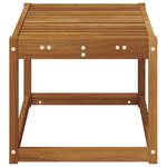 vidaXL Banc de jardin Naturel 79 x 43 x 37 cm Bois d'Acacia Massif