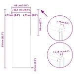 vidaXL Store enrouleur occultant café 65x210cm largeur du tissu 60 7cm