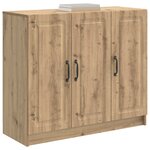 vidaXL Buffet Chêne artisanal 89 x 34 5 x 77 cm Bois d'ingénierie