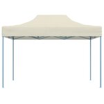 vidaXL Tente de réception pliable professionnelle 3x4 m Acier Crème