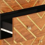 vidaXL Armoire latérale marron et noir 60x33 5x75 cm bois de manguier