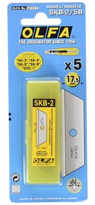 Blister de 5 lames Trapèze SKB-2/5B pour cutter de sécurité SK4 Rétractable OLFA