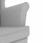 vidaXL Fauteuil gris nuage 74x84x100 cm tissu