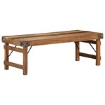 vidaXL Table basse 110x55x40 cm en bois massif récupéré