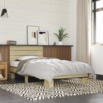 vidaXL Cadre de lit sans matelas chêne sonoma 75x190 cm