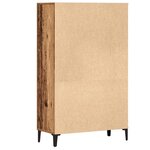 vidaXL Buffet haut vieux bois 70x31x115 cm bois d'ingénierie
