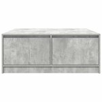vidaXL Table basse avec tiroirs gris béton 100x100x40 cm