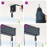 vidaXL Store roulant d'extérieur 100 x 250 cm Anthracite