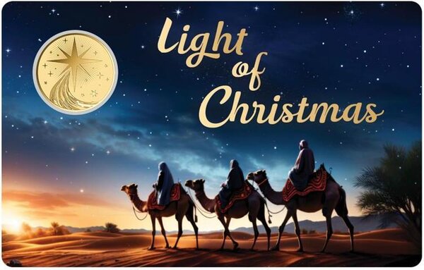 Pièce de monnaie en Argent 1000 Francs g 0.031 (1/1000 oz) Millésime  LIGHT OF CHRISTMAS 1/1000