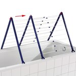 Leifheit Étendoir pour baignoire Pegasus Bath 190 81702