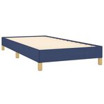 vidaXL Cadre de lit sans matelas bleu 100x200 cm tissu
