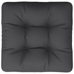 vidaXL Coussin de palette noir 60x60x12 cm tissu