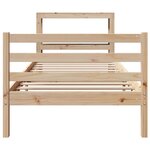 vidaXL Cadre de lit sans matelas 75x190 cm bois de pin massif