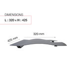 Toit décoratif soléa gris anthracite mat sablé ren 0206ms