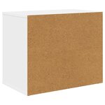 vidaXL Maison pour chat Blanc 51 x 30 x 42 cm Bois d'ingénierie