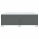 vidaXL Cadre de lit Gris foncé 100 x 200 cm tissu