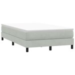 vidaXL Sommier à lattes de lit sans matelas gris clair 120x220cm