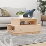vidaXL Table basse 80x55x40 5 cm Bois massif de pin