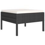 Salon de jardin meuble d'extérieur ensemble de mobilier 9 pièces avec coussins résine tressée noir 02_0018146