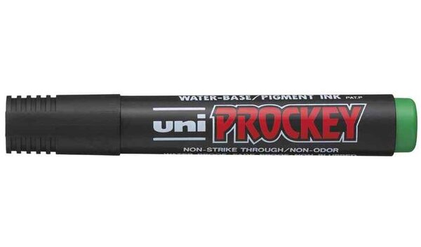 Marqueur PROCKEY PM126 Pte biseautée large 5,7mm Vert UNI-BALL