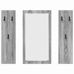 vidaXL Porte-manteau mural Montage mural Sonoma gris 96 x 1 5 x 90 cm