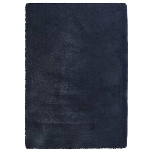 vidaXL Tapis shaggy à poils longs NAVARRA bleu marine 120x170 cm