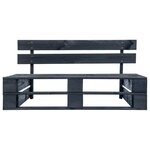 vidaXL Canapé de jardin palette avec coussins Sable Pinède