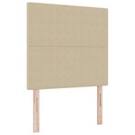 vidaXL Tête de lit LED Vert gris 90 cm Tissu en velours côtelé