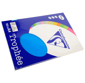 Ramette 100 Feuilles Papier 80g A4 210x297 mm Bleu turquoise TROPHÉE