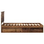 vidaXL Cadre de lit Bois ancien 90 x 190 cm Pin massif