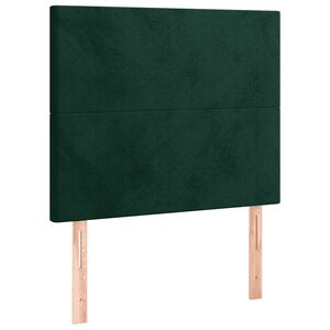 vidaXL Tête de lit Vert foncé 100x5x118/128 cm Velours