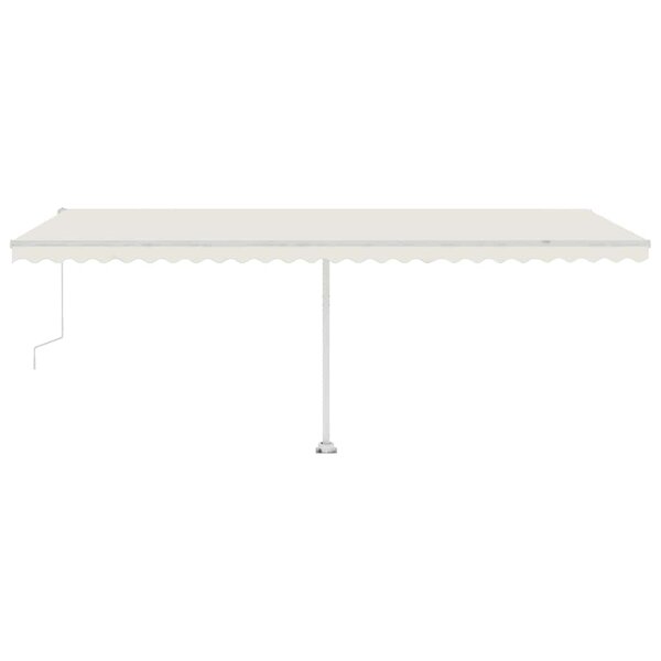 vidaXL Auvent automatique sur pied 600x300 cm Crème