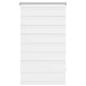 vidaXL Store vénitien Zebra 90 9 x 150 cm  largeur du tissu 86 7 cm  blanc