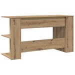 vidaXL Bureau Autre chêne artisanal 140 x 50 x 75 cm Bois d'ingénierie