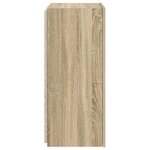 vidaXL Meuble TV mural avec lumières LED chêne sonoma 40 5x35x80 cm