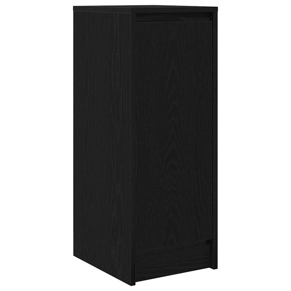 vidaXL Buffet chêne noir 29 5x34x76 cm bois d'ingénierie