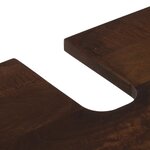 vidaXL Armoire lavabo de bain 62x34x58 cm brun bois de manguier massif