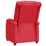 vidaXL Fauteuil inclinable Rouge Similicuir