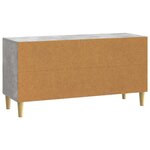 vidaXL Meuble TV 99 x 34 5 x 50 cm Gris béton Bois d'ingénierie
