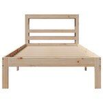 vidaXL Cadre de lit avec tête de lit sans matelas 75x190 cm