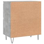 vidaXL Buffet Gris béton 60x35x70 cm Bois d'ingénierie